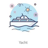 services de yachts et voyages vecteur