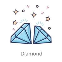 diamants quelque chose de précieux vecteur