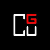 cgu lettre logo Créatif conception avec vecteur graphique, cgu Facile et moderne logo. cgu luxueux alphabet conception