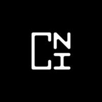 cni lettre logo Créatif conception avec vecteur graphique, cni Facile et moderne logo. cni luxueux alphabet conception
