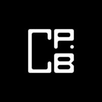 cpb lettre logo Créatif conception avec vecteur graphique, cpb Facile et moderne logo. cpb luxueux alphabet conception