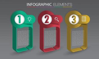 infographie de bannière de modèle de zone de texte moderne vecteur