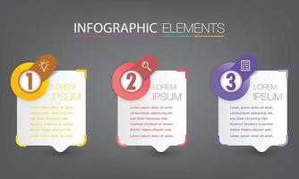 infographie de bannière de modèle de zone de texte moderne vecteur