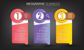 infographie de bannière de modèle de zone de texte moderne vecteur