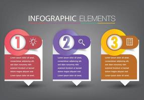 infographie de bannière de modèle de zone de texte moderne vecteur