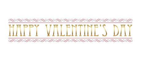 illustration de symbole vecteur saint valentin isolé sur fond blanc