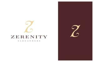 élégant Facile minimal luxe lettre z logo conception vecteur