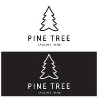 Facile pin ou sapin arbre logo,evergreen.pour pin Forêt,aventuriers,camping,nature,badges et entreprise.vecteur vecteur