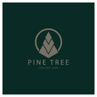 Facile pin ou sapin arbre logo,evergreen.pour pin Forêt,aventuriers,camping,nature,badges et entreprise.vecteur vecteur