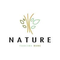 la nature vecteur logo. avec des arbres, rivières, mers, montagnes, affaires emblèmes, Voyage insignes, ,écologique santé,