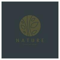 la nature vecteur logo. avec des arbres, rivières, mers, montagnes, affaires emblèmes, Voyage insignes, ,écologique santé,