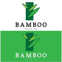 bambou logo modèle vecteur icône illustration design