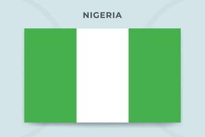 Nigeria nationale drapeau conception modèle vecteur