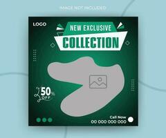 Nouveau exclusif collection mode vente des chaussures en ligne Publier promotion disposition la toile bannière modèle vecteur