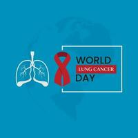 monde poumon cancer journée Contexte vecteur