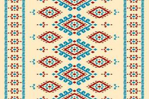 tapis ethnique ikat modèle art. aztèque ethnique sans couture modèle dans tribal. mexicain style. vecteur