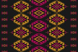 tapis ethnique motif tribal art. modèle sans couture ikat ethnique. style américain, mexicain. vecteur