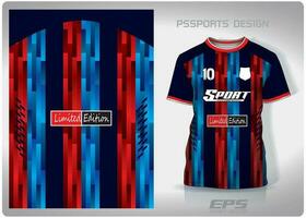 modèle conception, illustration, textile Contexte pour des sports T-shirt, Football Jersey chemise maquette pour Football club. cohérent de face vue vecteur