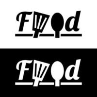nourriture icône logo conception modèle vecteur