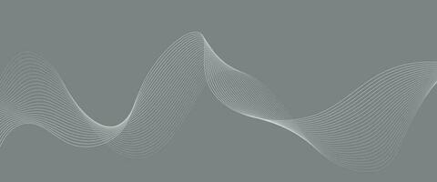 abstrait brillant vague isolé sur blanc Contexte. Contexte conception avec diagonale ligne modèle dans gris couleur. gris et blanc abstrait Contexte avec écoulement vagues. vecteur