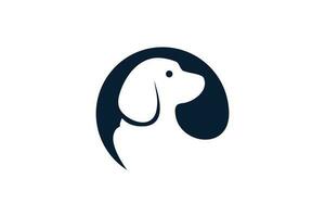 chien logo conception avec moderne unique concept vecteur