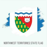 Canada Province Nord Ouest territoires vecteur drapeau conception modèle