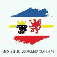 Allemagne Etat Mecklembourg-Poméranie vecteur drapeau conception modèle