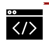 icône de glyphe de mise en page vecteur