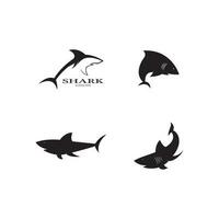 modèle de vecteur de logo de requin