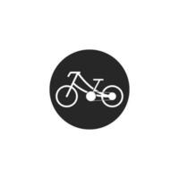 vélo. bicyclette icône vecteur. vecteur