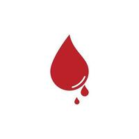 vecteur d'icône de logo de sang