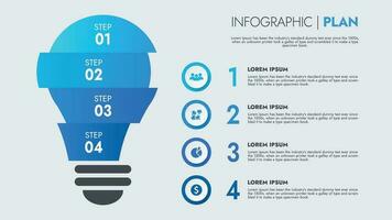 infographie modèle pour présentations et Caractéristiques Les données visualisation comprend une processus graphique avec schémas, pas, options. le concept pour commercialisation par des illustrations pour conduire à succès. vecteur