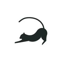 chat icône logo vecteur modèle