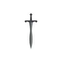 épée logo vecteur plat conception