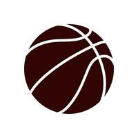 basketball icône isolé sur blanc Contexte. vecteur