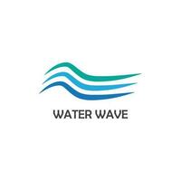 modèle de logo de vague d'eau vecteur