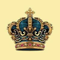 d'or Royal couronne vecteur illustration