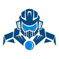 robot logo icône conception vecteur
