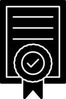 conception d'icône de vecteur de certificat