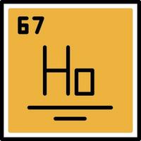 holmium vecteur icône conception