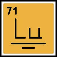 lutétium vecteur icône conception