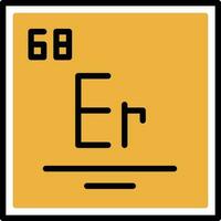 erbium vecteur icône conception