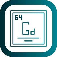 gadolinium vecteur icône conception