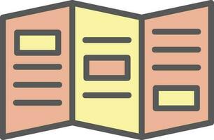 conception d'icône de vecteur de brochure