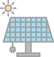 conception d'icône de vecteur d'énergie solaire