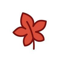 mignonne l'automne érable feuille icône logo vecteur illustration.