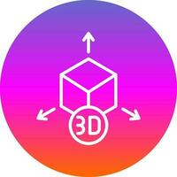 conception d'icône de vecteur de modèle 3d