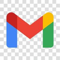 google mail icône logo isolé sur fond transparent