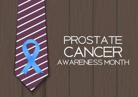 symbole du ruban bleu du concept de la journée mondiale de sensibilisation au cancer de la prostate concept de soins de santé pour hommes vecteur