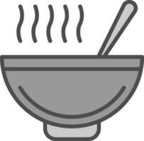 conception d'icône de vecteur de soupe